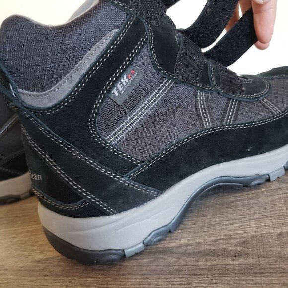 L.L.Bean Tek 2.5 Waterproof Suede Hiking Boots Black Size Men's 8.5 Hook & Loop - Picture 9 of 12